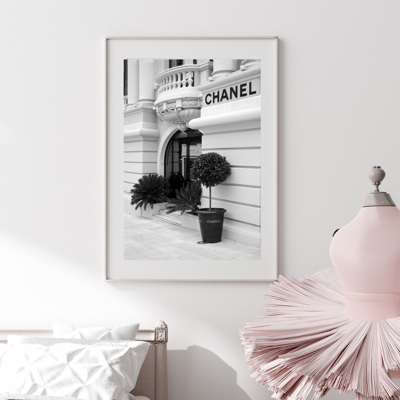 Chanel Wall Art Paris Wall Art Black&White Art Dior Wall Etsy