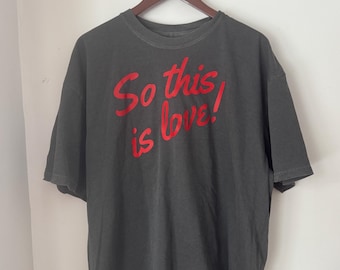 Camiseta "So This Is Love", inspirada en Cenicienta, romántica de Disney, de San Valentín, con estampado de amor de cuento de hadas, unisex, talla grande.