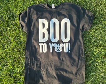 Boo to You Shirt | Disney Halloween Shirt | Mickey Ghost Tee | Not So Scary Halloween Party | Spooky Disney Shirt | Disney Trip Tee