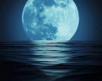 Ocean Moon Art Etsy Ocean Moon Art Etsy