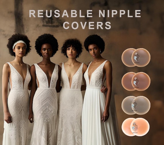 Reusable Nipple Covers | Eco-friendly Matte Silicone Pasties | Wedding Gown,  Bridal Dress Undergarment | Backless & Strapless Dresses - Etsy