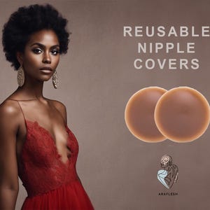 Reusable Nipple Covers | Eco-Friendly Matte Silicone Pasties | Hypoallergenic | Ideal for Backless & Strapless Dresses and Wedding Gowns