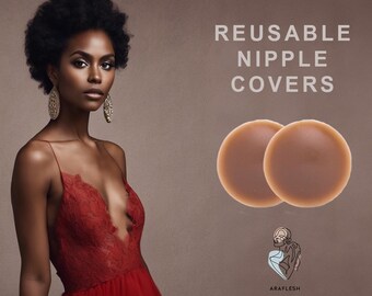 Cubrepezones reutilizables / Cubrepezones de silicona mate ecológicos / Hipoalergénicos / Ideales para vestidos sin espalda y sin tirantes y vestidos de novia
