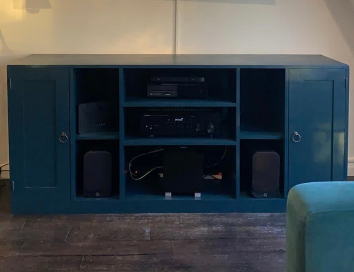 Bespoke Hague blue Tv unit Etsy