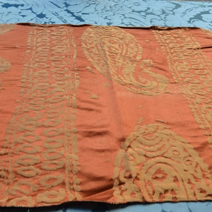 paisley silk weave remnant.