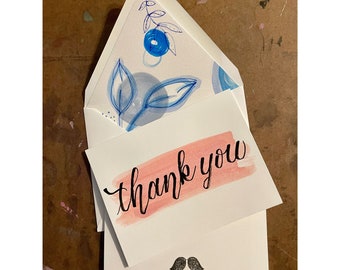 Tarjetas de agradecimiento brillantes