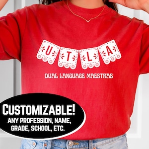 UTLA Papel Picado Comfort Colors Shirt – Personalized Profession or Name