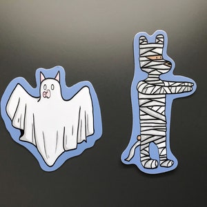 NUOVO adesivo in VINILE IMPERMEABILE: "Ghost & Mummy"