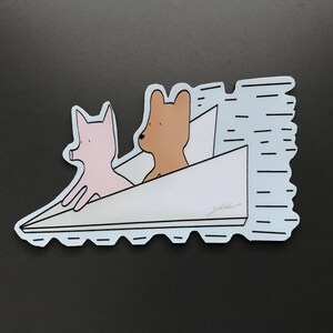 WATERPROOF VINYL Aufkleber: "Plane"