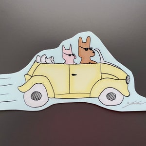 WATERPROOF VINYL Aufkleber: "Auto"