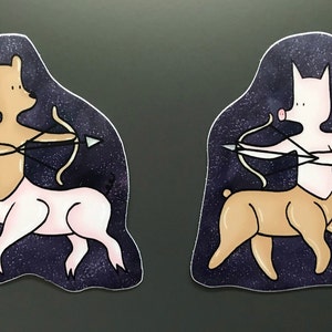 ZODIAC WATERPROOF VINYL Aufkleber: "Saggitarius"