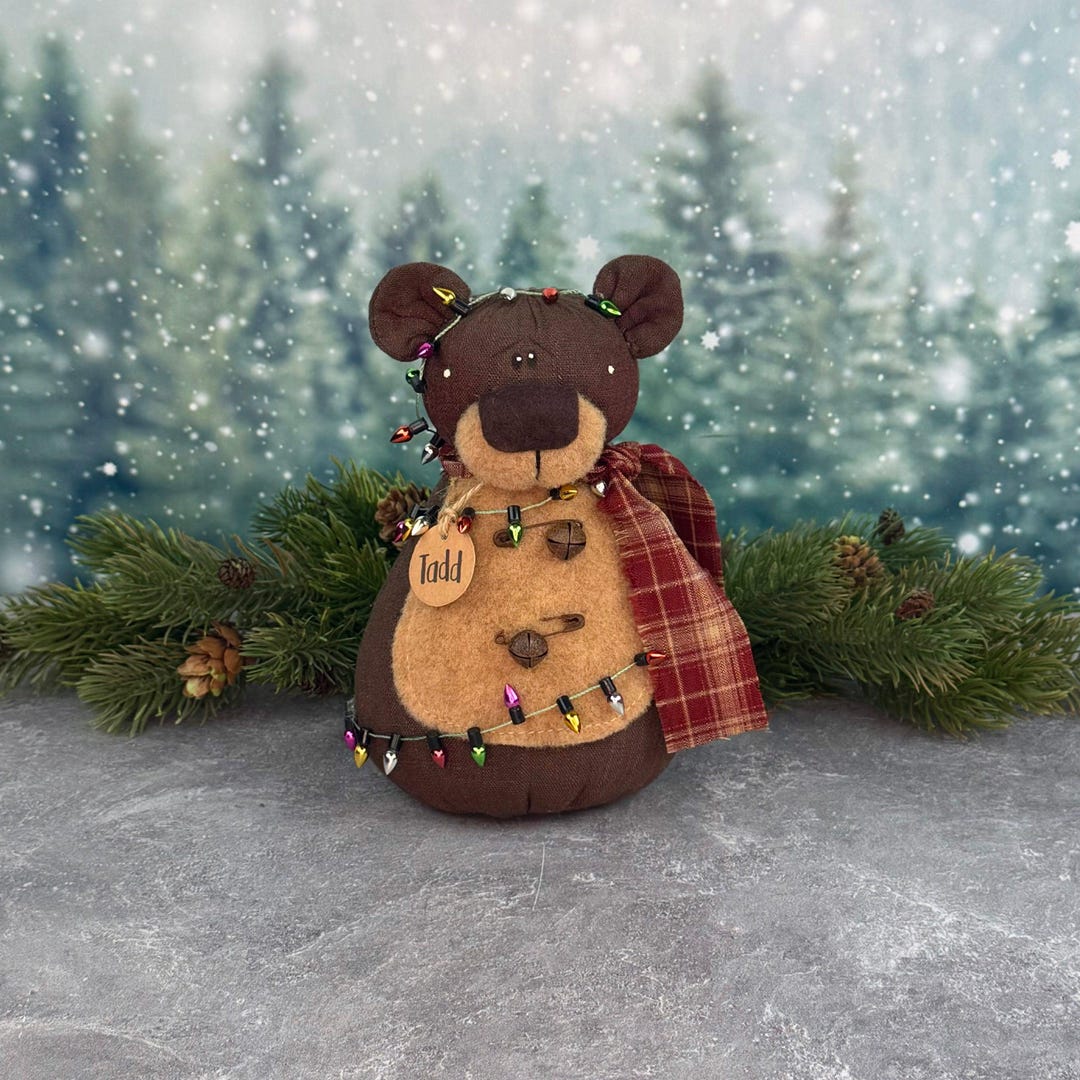 Tadd Tadd the Tiding Teddy Soft Sculpture, Holiday Collectible Figurine (6. ...