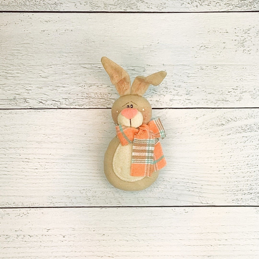 Waldo The Rabbit Honey and Me Rabbit Ornament Waldo the Wabbit, Rustic Bunny Charm (4.5 ...