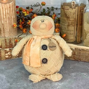 Marlow the Groovy Mummy – Handmade Primitive: Whimsical Soft Sculpture Collectible Spooky Mummy for Halloween Décor by Honey and Me, Inc™
