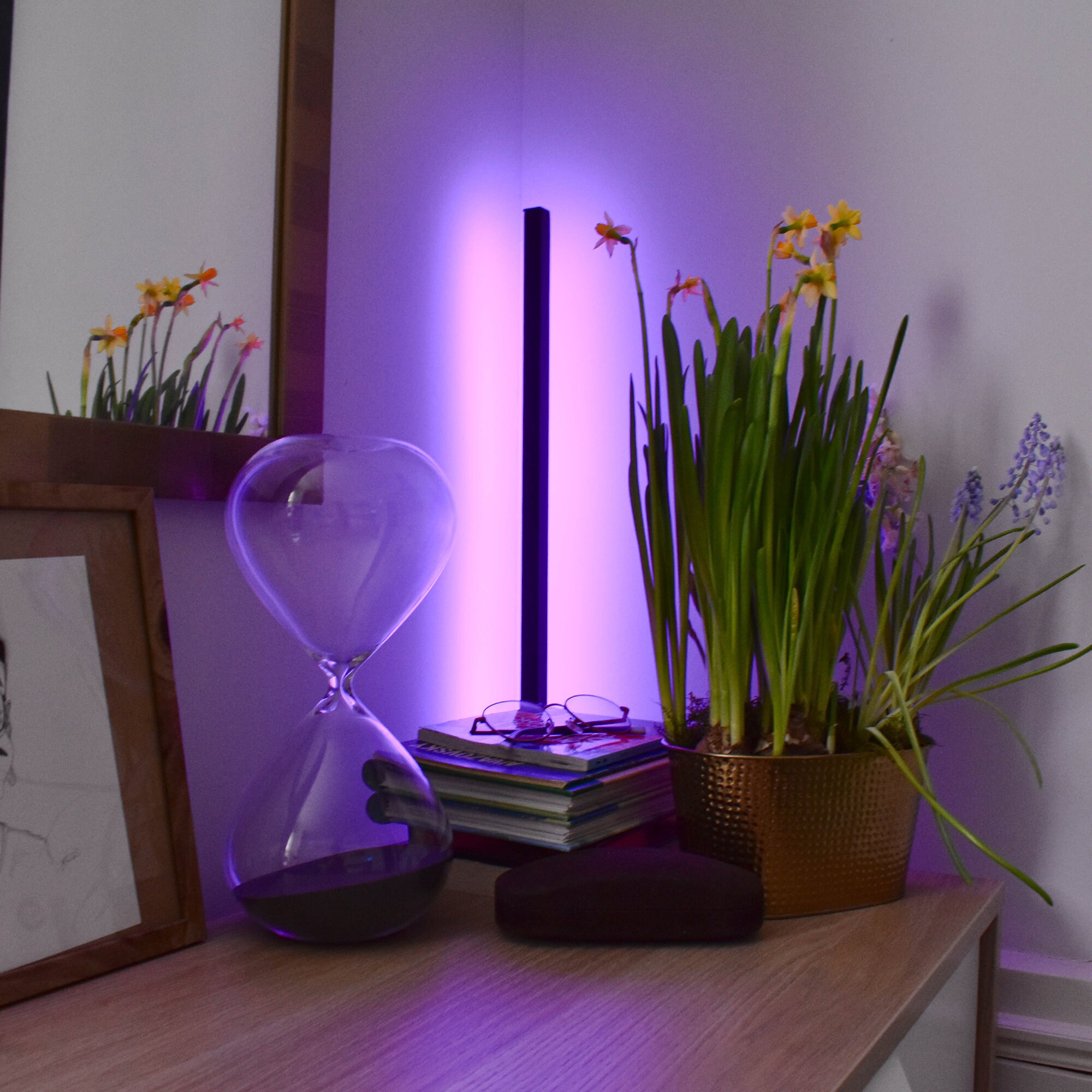 RGB LED Table Lamp Side Table Lamp Bedside Table Lamp. Etsy