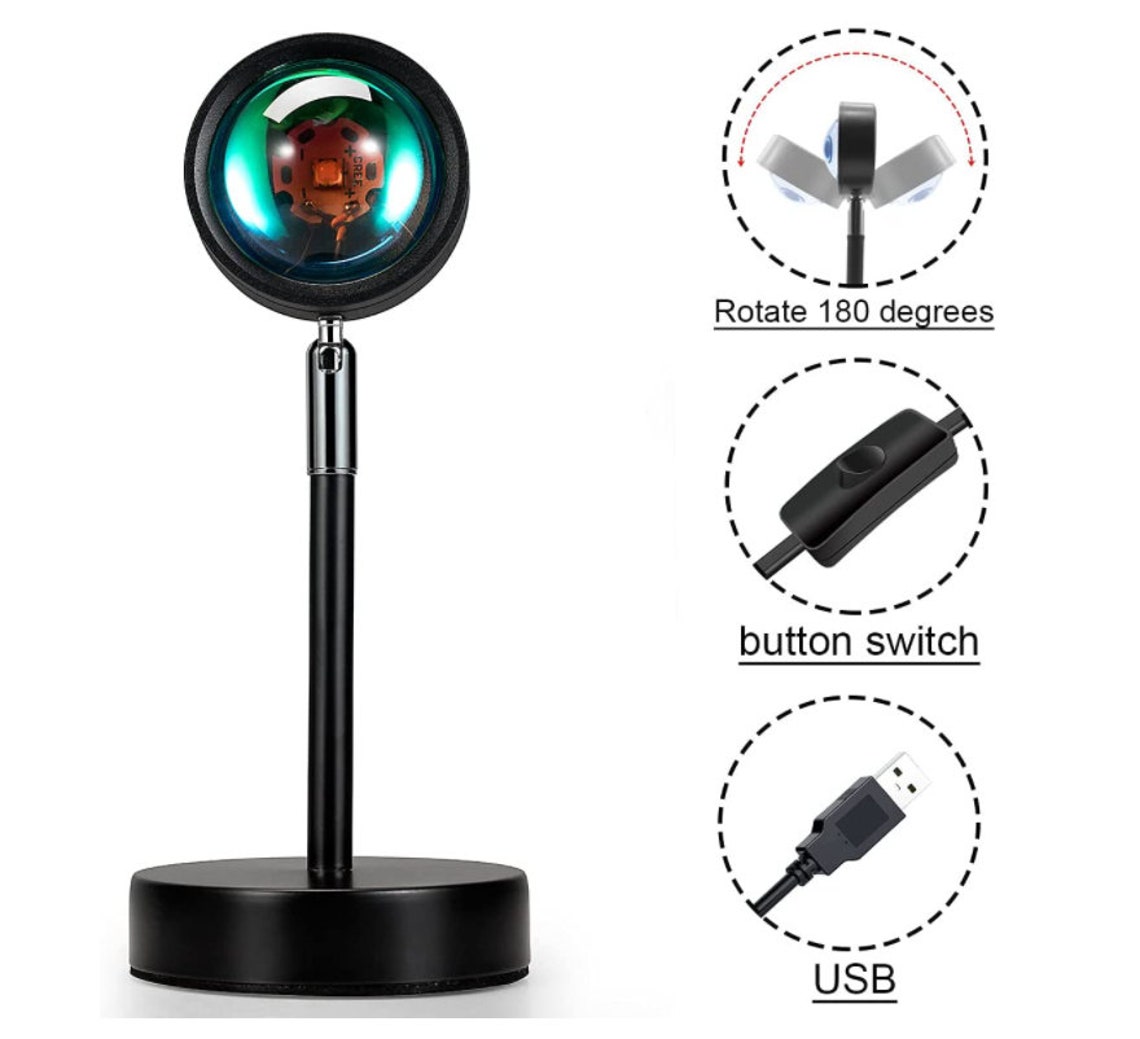 Sunset Lamp Projection 180 Degree Rotation Led Projector Night | Etsy