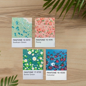 Carte postale Pantone peinte A6 - Eaux