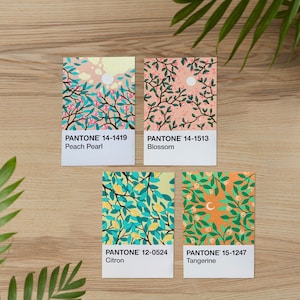 Carte postale Pantone peinte A6 - Branches