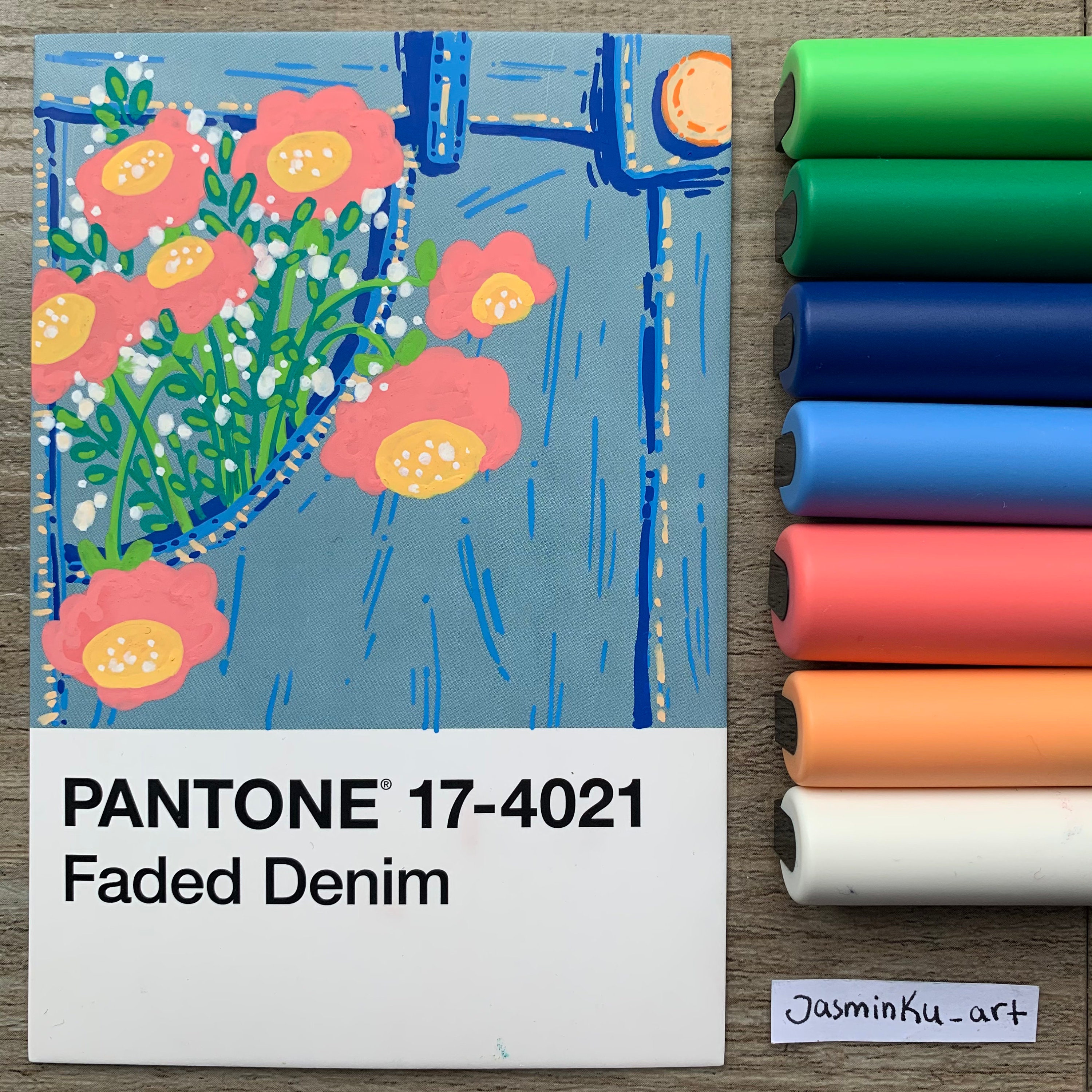 Painted Pantone Postcard A6 Different Motives -  Finland