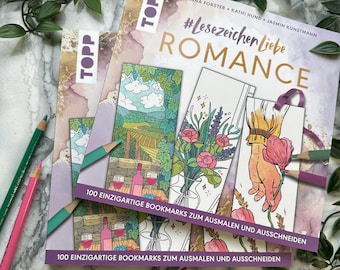 Coloring Book | Romance bookmarks