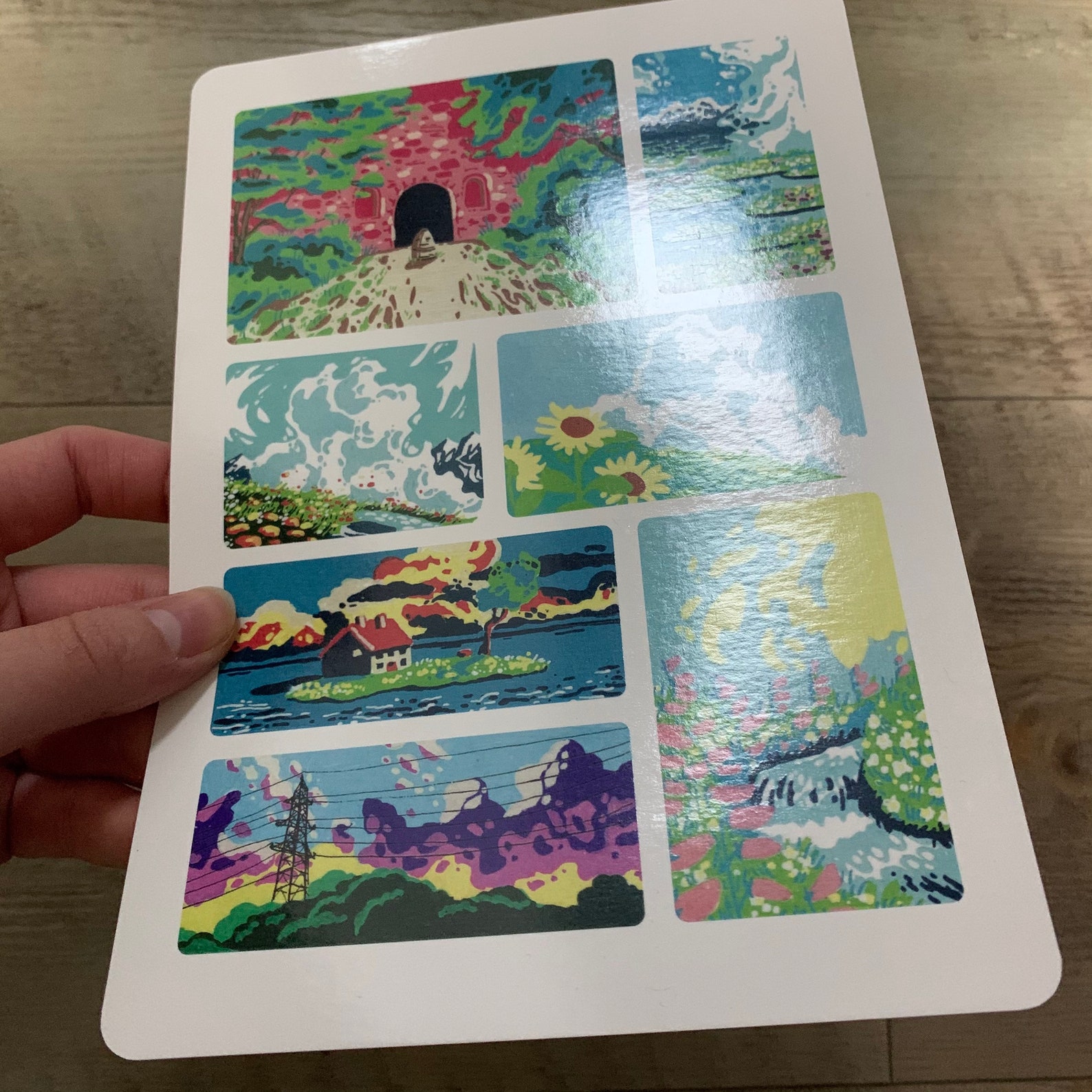 A5 Print Posca Illustrations Ghibli Sceneries | Etsy