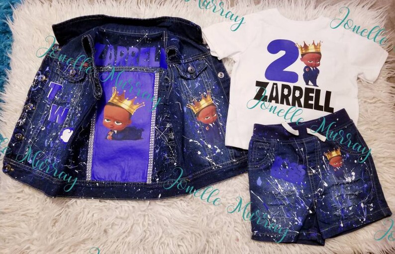 Birthday Boy Boss Baby Outfit Etsy