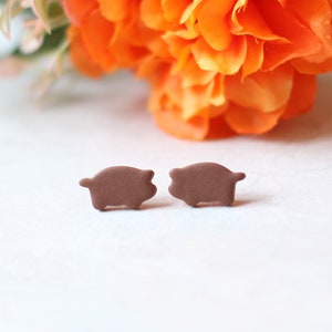 Puerquito Stud Earrings: Pan Dulce, Hypoallergenic Stainless Steel