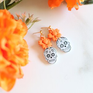 Aretes del Día de los Muertos, Aretes de Calavera, Aretes Mexicanos, Joyería Mexicana, Arte Popular Mexicano, Aretes de Catrina, Tienda Latinx