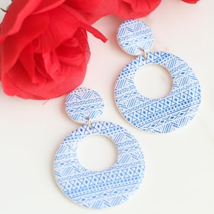 Mexican Earrings for Women, Mexican Jewelry, Mexican Gift, Polymer Clay Earrings, Boho Earrings, Statement Earrings, Stocking Stuffer ideas