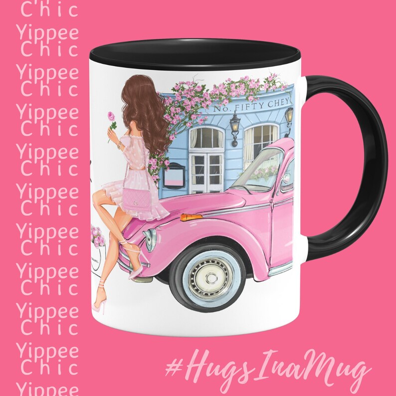 You Rock Coffee Mug Fashion Mug Perfect Gift for Her Glam Mug Travel Lovers Designer Lovers Chic Mug image 3