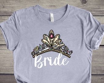 Princess Ariel Little Mermaid Bride Shirt | Disney Bachelorette | Epcot Bachelorette Shirt | Disney Honeymoon Shirt
