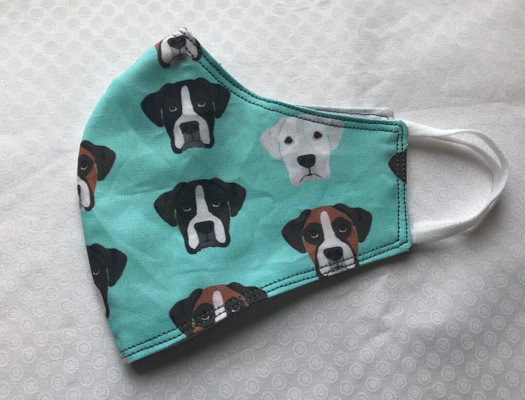 Boxer Dog Face Mask Boxer Dog Lover Gifts Etsy
