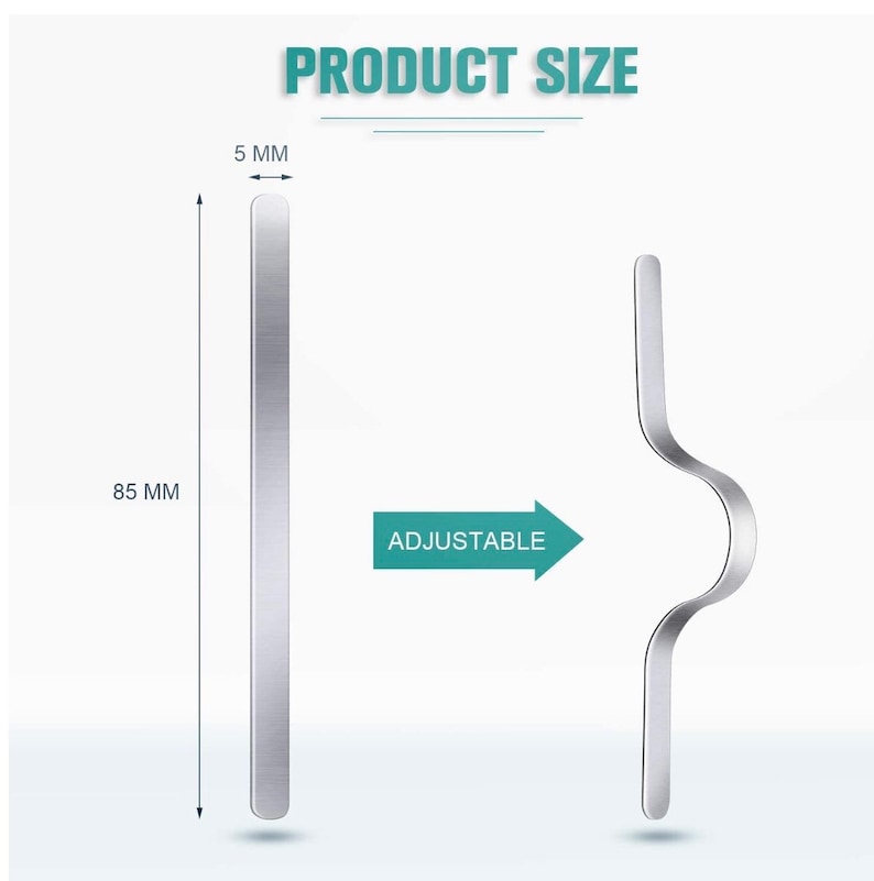 Metal Nose Strips for Face Masks Reusable Aluminum Adhesive Etsy