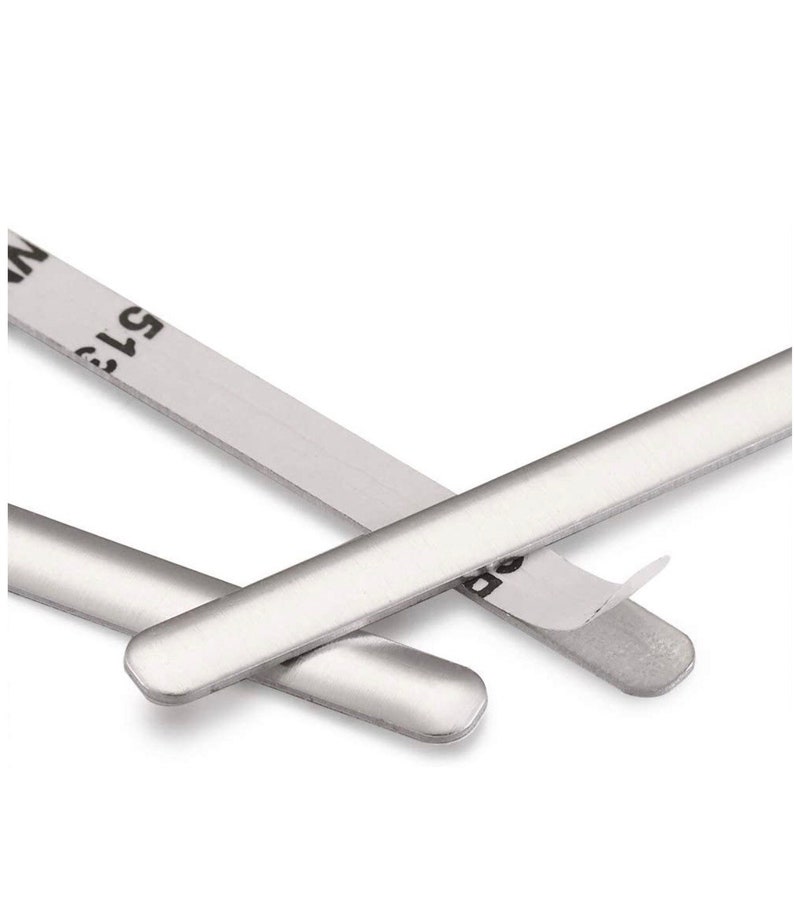Metal Nose Strips for Face Masks Reusable Aluminum Adhesive Etsy