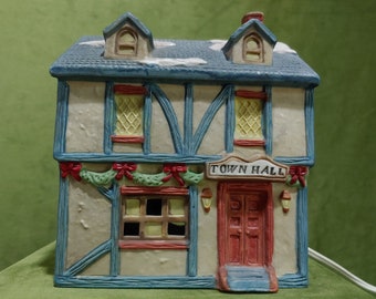 Town Hall for a Christmas Village by National Decorations