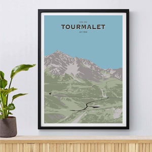 Col Du Tourmalet, Cycling Print, Cyclist Gift