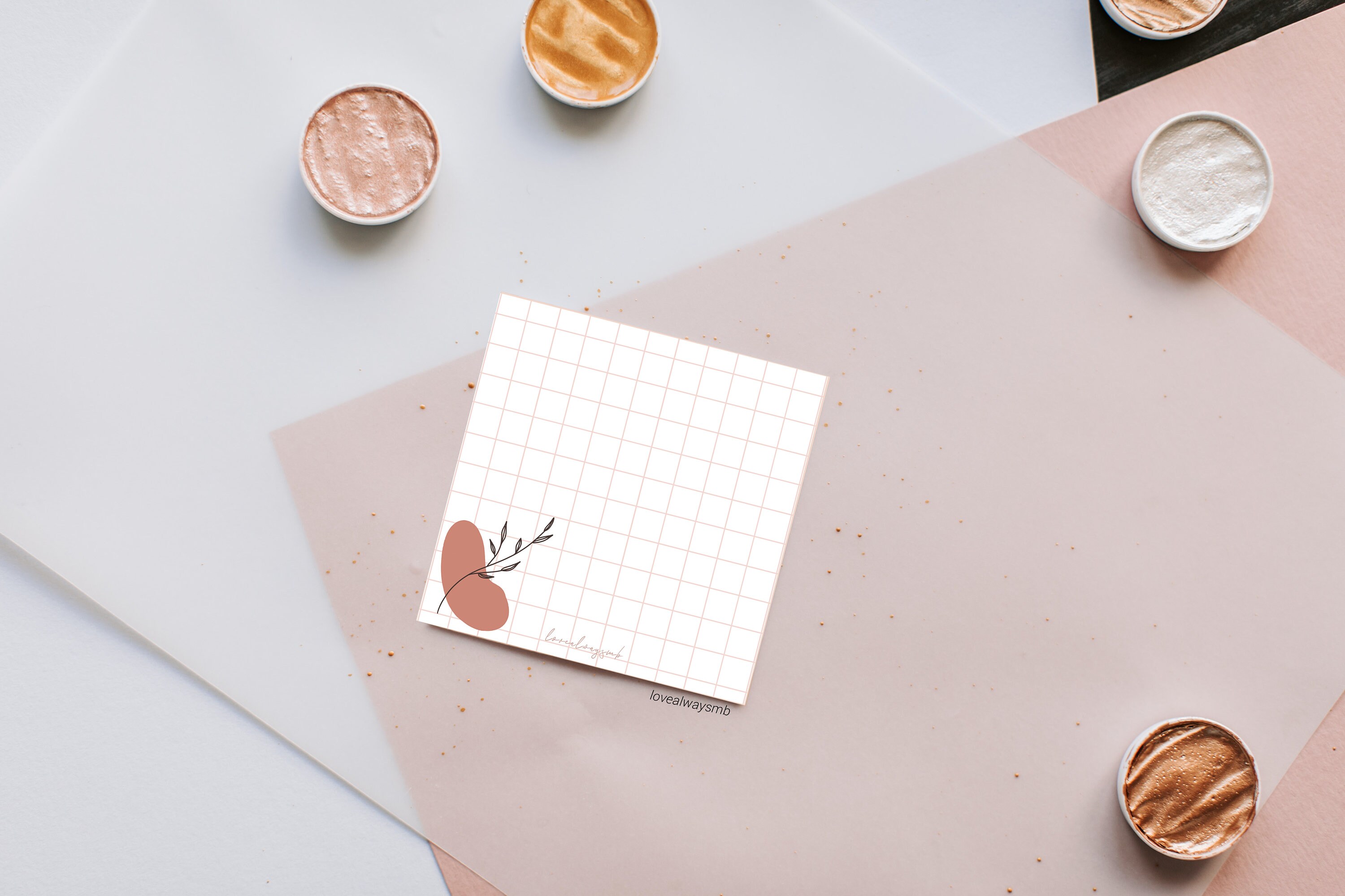 Minimal Memo Pads 48 Sheets | Grid Memo Pads | Notepads | Notes | Memo ...