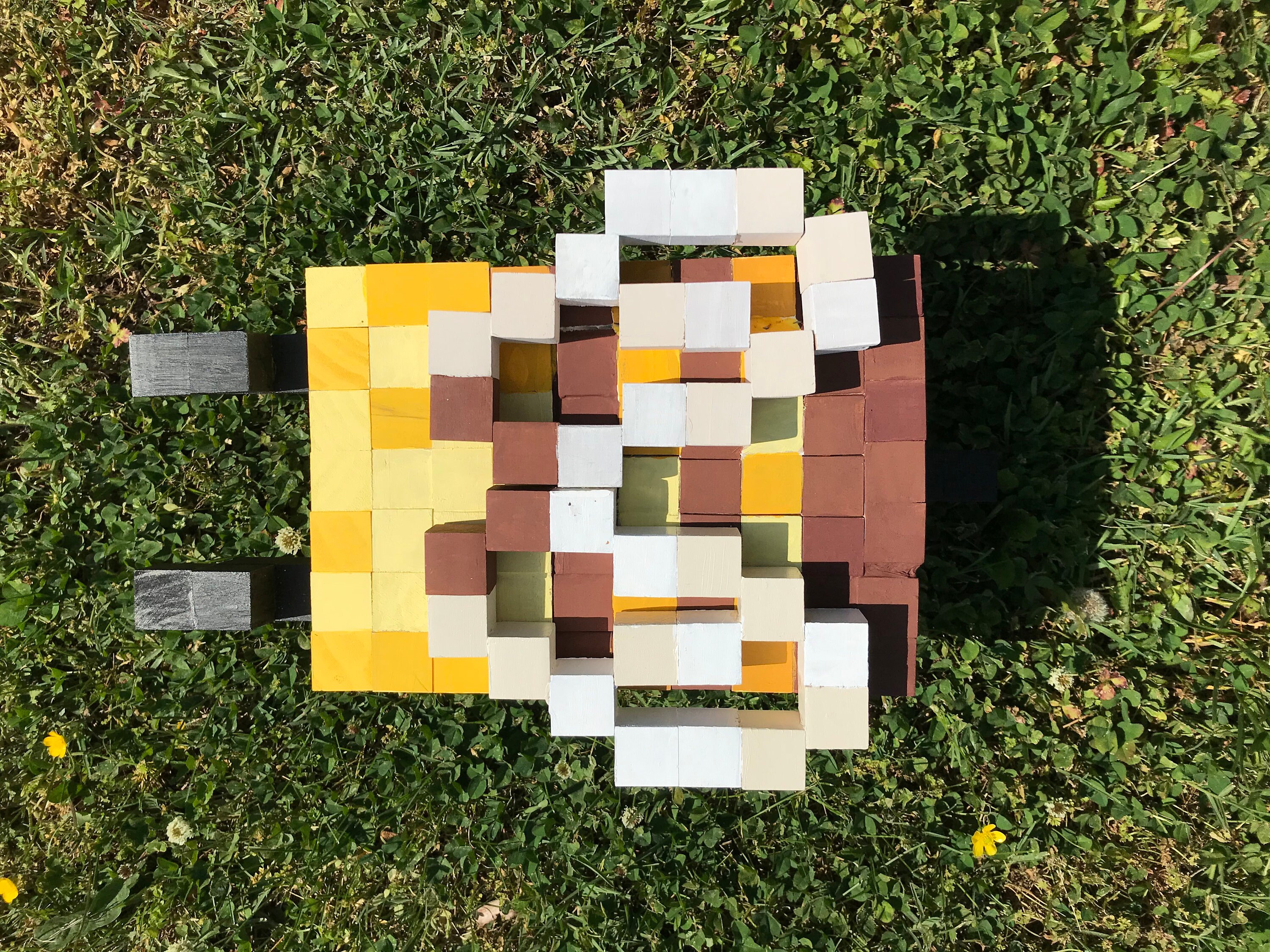 Wooden Block Minecraft Figures Etsy