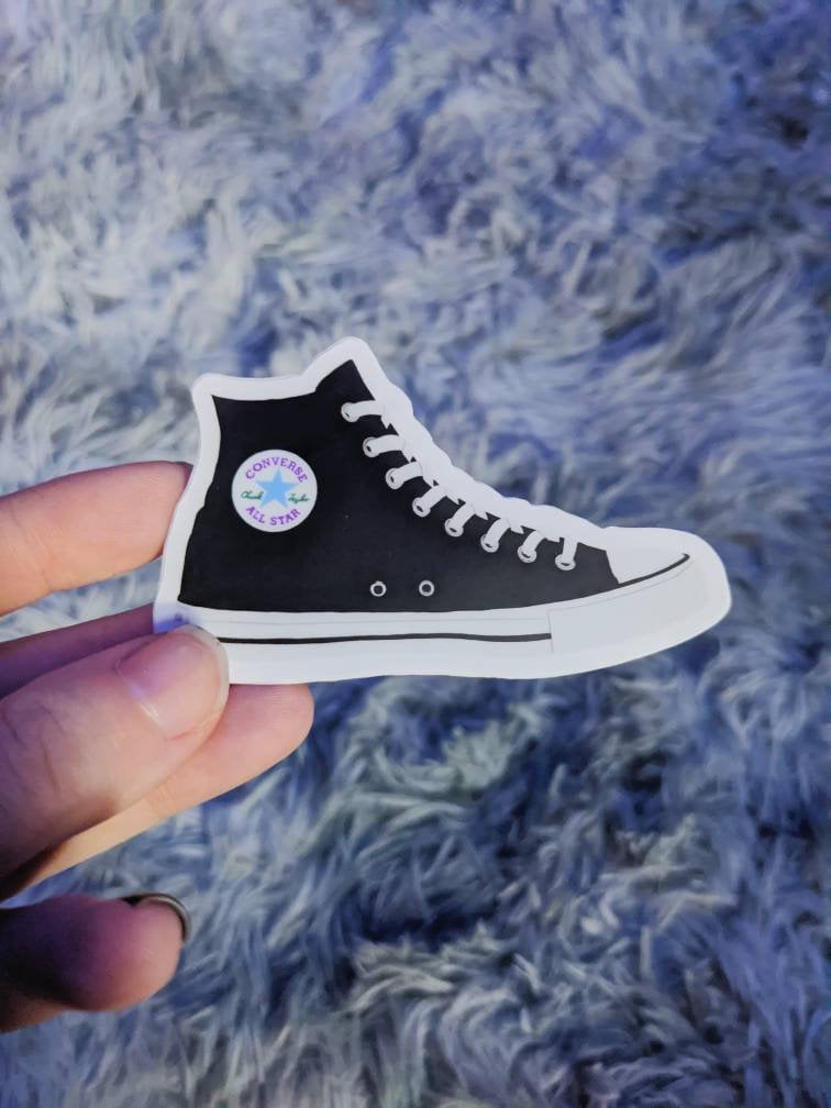 Convers Sticker Black Converse Sticker | Converse | Converse All Star | Chuck Taylors ...