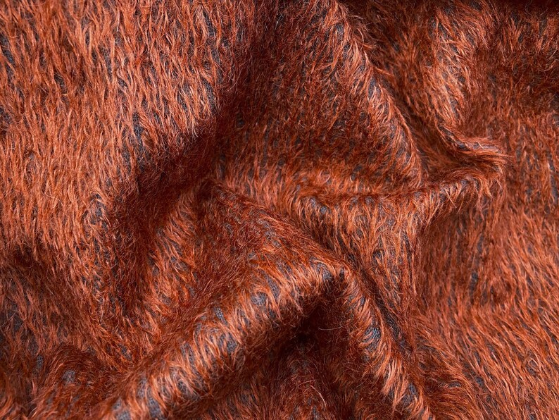 Fox Red Mohair Fur Fabric 1/8th Mohair Bears Bear Making | Etsy