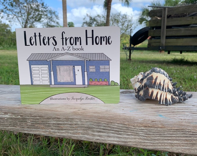 Letters From Home - Alphabet board book for Toddler birthday.