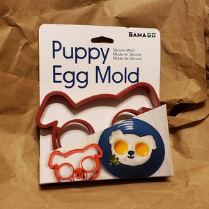 GAMAGO Silicone Egg Mold - PUPPY FACE Shaped - Make breakfast fun again!