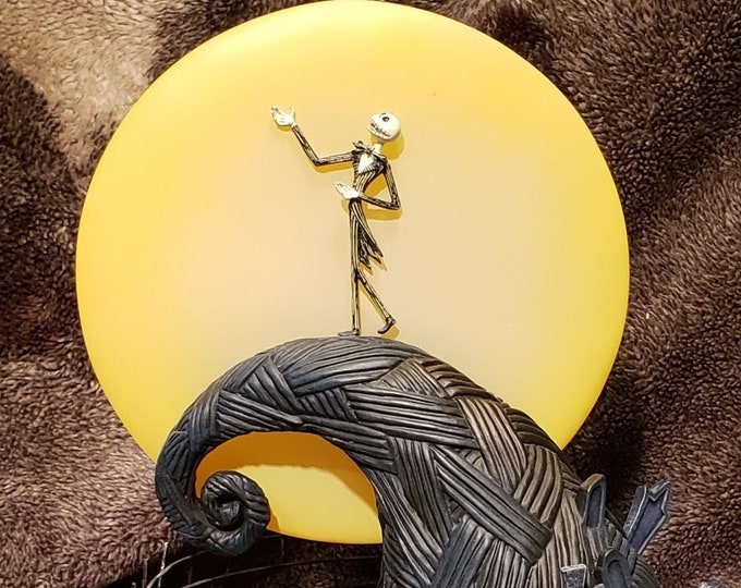 Nightmare Before Christmas Cemetery Hill Lighted Resin Hand Painted