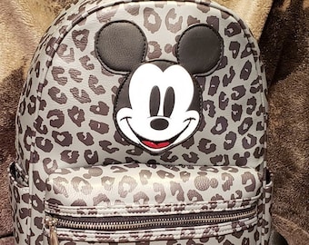 Disney Mickey Mouse With Leopard Print Mid-sized Backpack  display picture 1