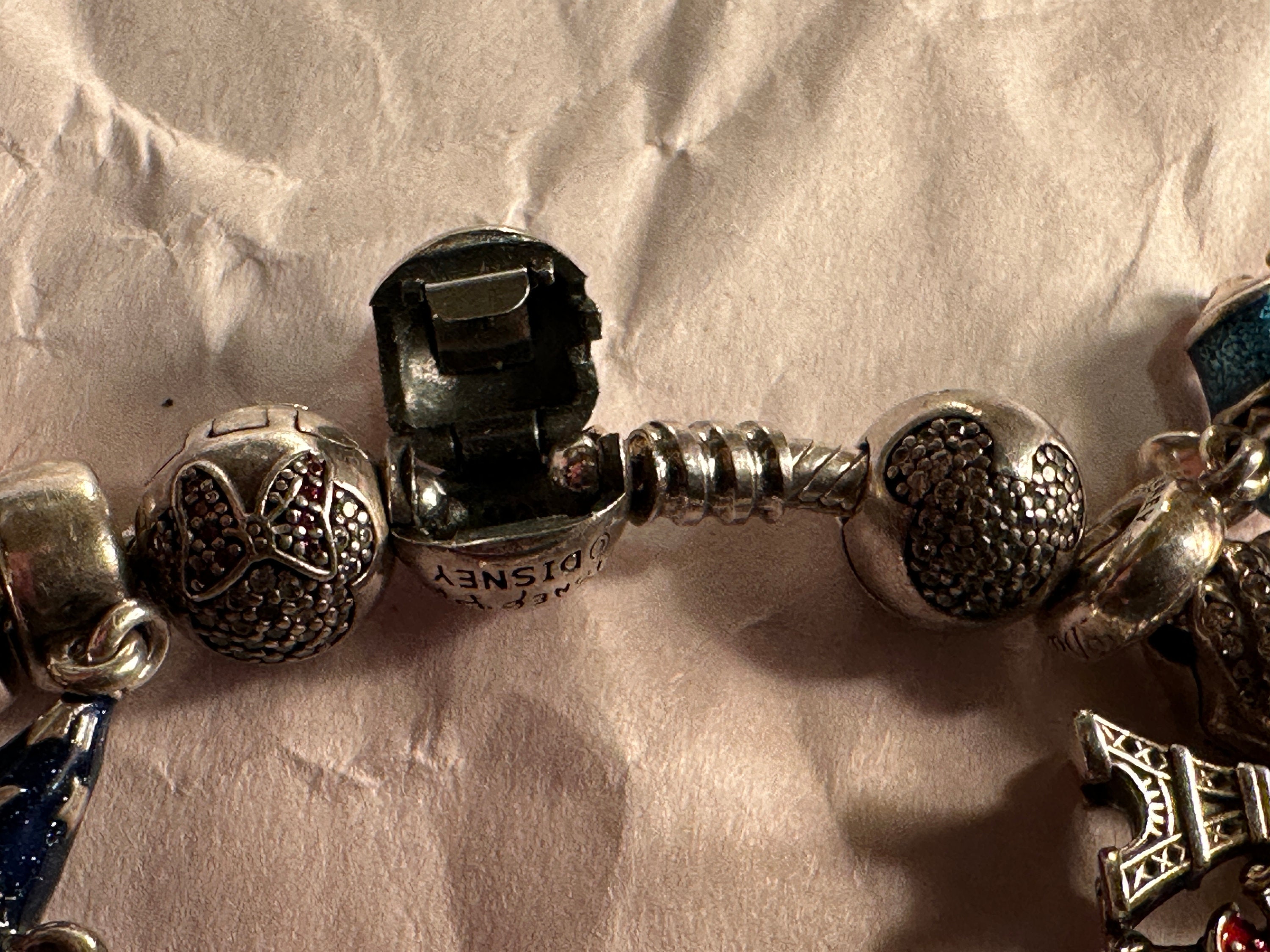 PANDORA S925 All (28) Disney Charms and Snake Chain 8 PANDORA S925 All (28) Disney Charms and Snake Chain 8