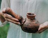 Turkish Coffee Pot Boiled Pottery, Raku Pottery Coffee Maker, Ceramic Coffee Maker, Pot For Brewing Coffee, Coffee Lovers Gift, Friend Gift