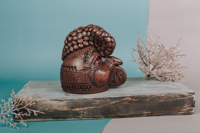 Handmade Ceramic Bell, Ceramic Bird, Decorative Sculpture, Home Decor, Pottery Figure, Housewarming Gift, Best Friend Birthday Gift Idea image 5
