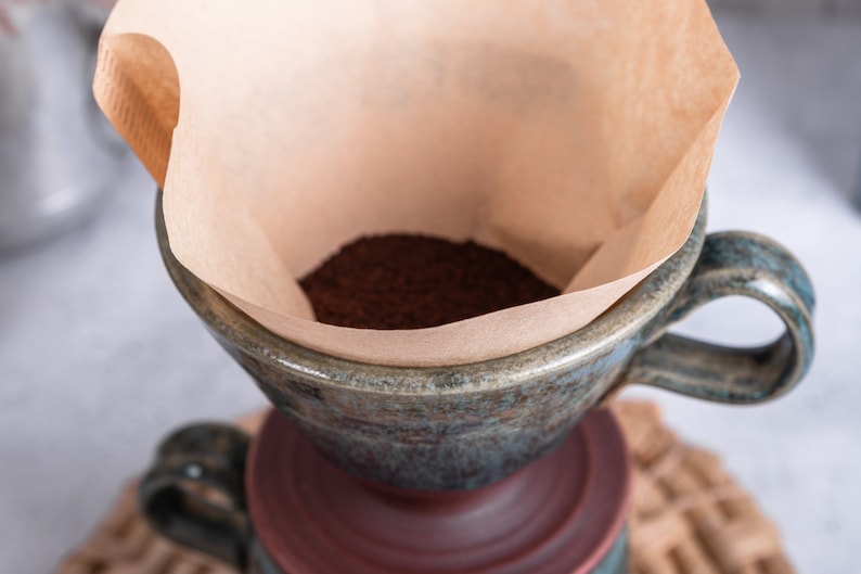 Keramik-Kaffeetropfer, Keramik-Kaffeemaschine, Pour Over Kaffeetropf, Kaffeebraubecher, Geschenk für den besten Freund, für Kaffeeliebhaber Geburtstagsgeschenk Bild 8