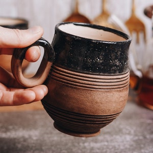 Ceramic Coffee Mug, Handmade Ceramic Cup, Tea Cup, Handmade Glazed Mug, Best Friend Gift Idea, Birthday Gift, Mom Gift, Housewarming Gift image 8