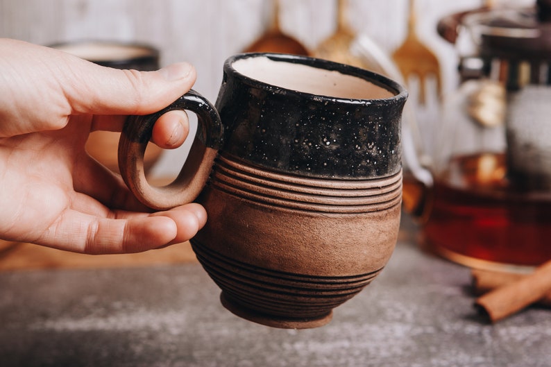 Ceramic Coffee Mug, Handmade Ceramic Cup, Tea Cup, Handmade Glazed Mug, Best Friend Gift Idea, Birthday Gift, Mom Gift, Housewarming Gift image 8